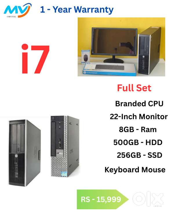 All Basic Software Loaded  1 - Year Warranty  Cash on home delivery