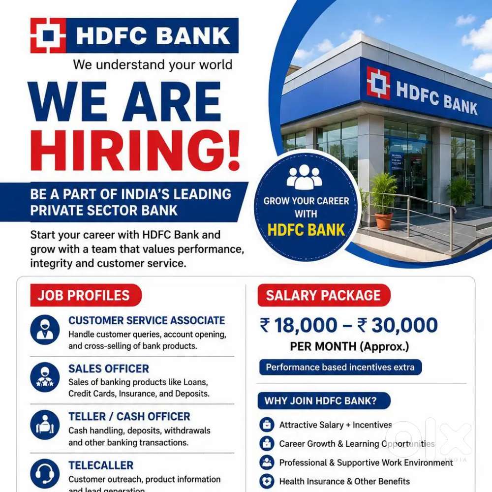 STAFF REQUIREMENT -@ BANDHAN BANK IN 12TH PASSED CANDIDATES
