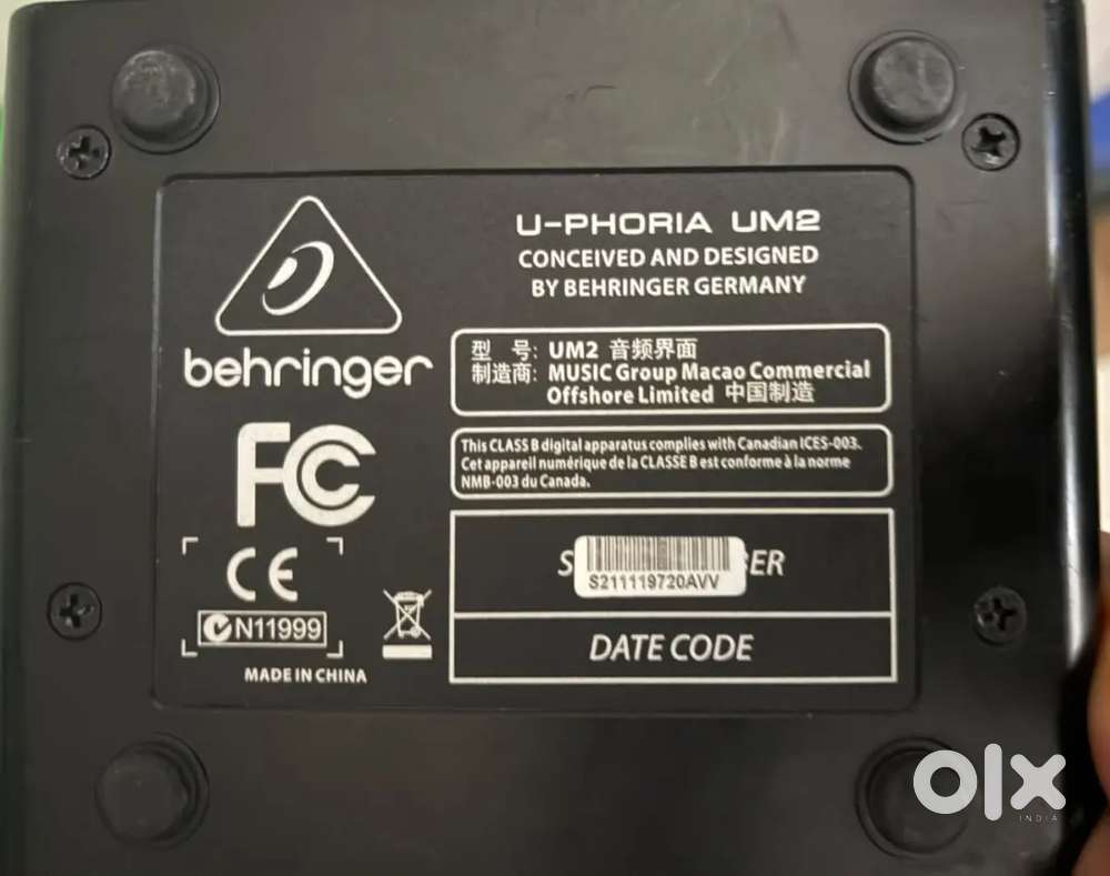 Behringer U-PHORIA UMP2 Soundcard new condition with box