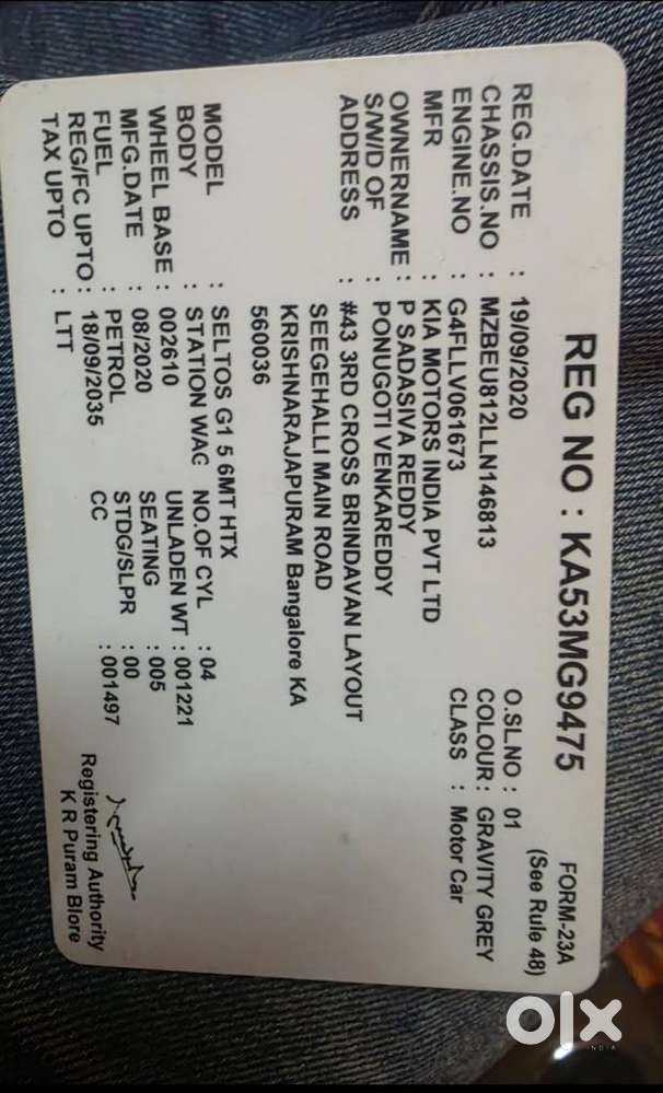 Kia Seltos Htx G, 2020, Petrol