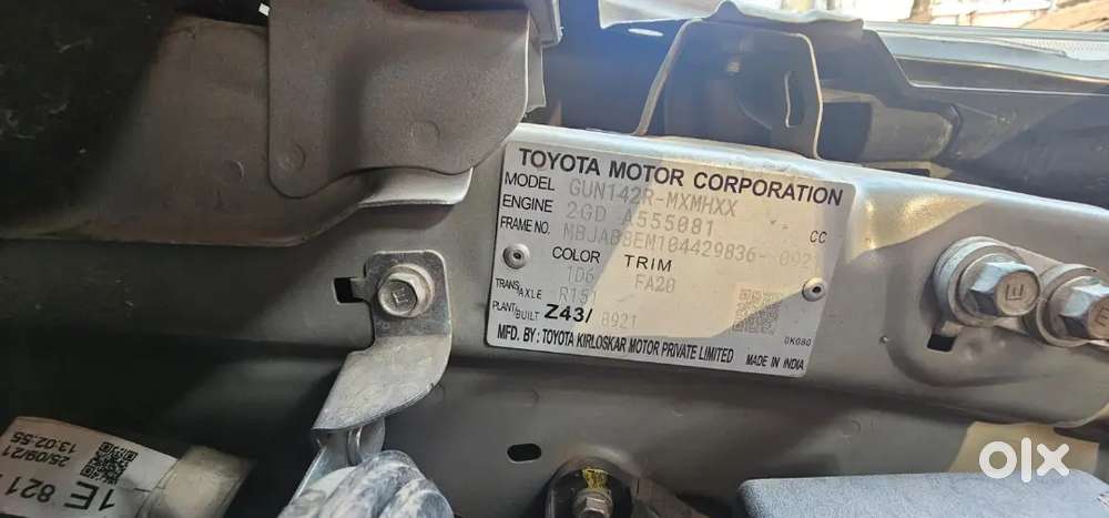 Toyota Innova Crysta 2.4 2021