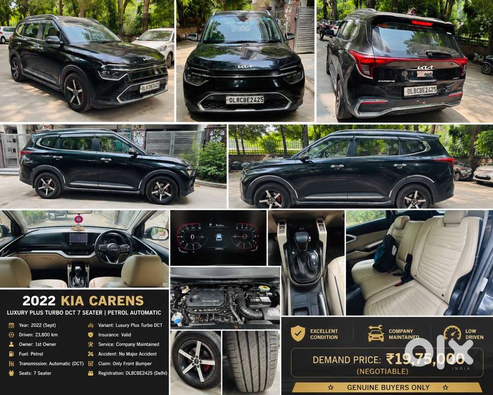 Kia Carens Luxuary Plus Dct 7 Seater Petrol Automatic 1 St Owner Dl Rg