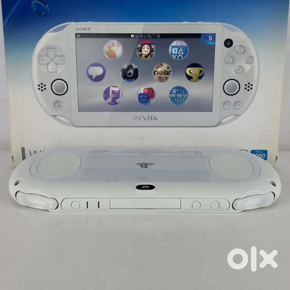 Playstation Vita PCH-2000 White Handheld Console - Games
