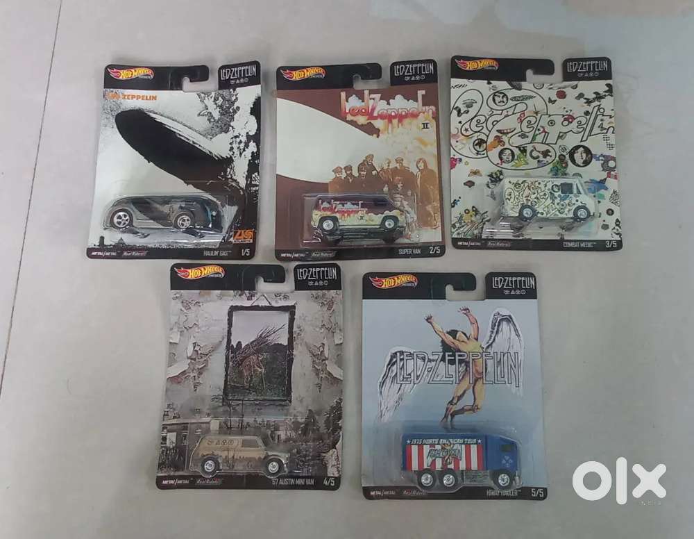 Hot Wheels Pop Culture Led Zeppelin Set Completo Di 5 Auto - Foto 10