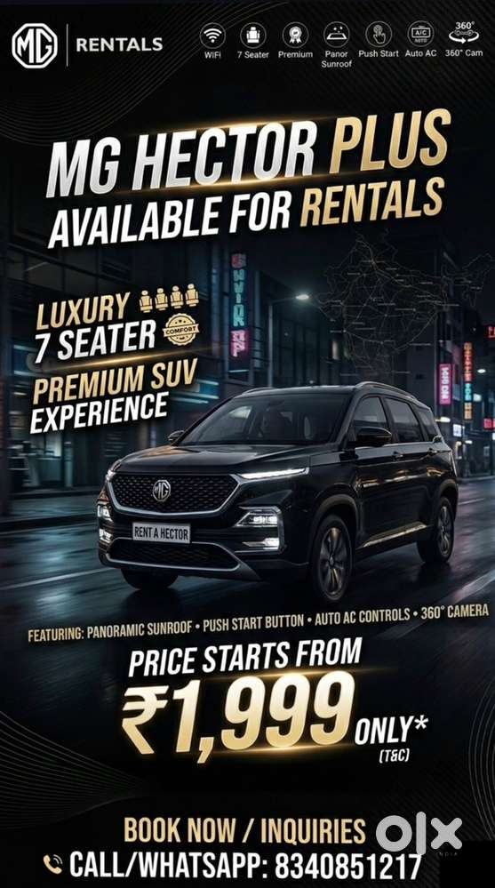 Mg Hector Plus 2022, 1st Owner