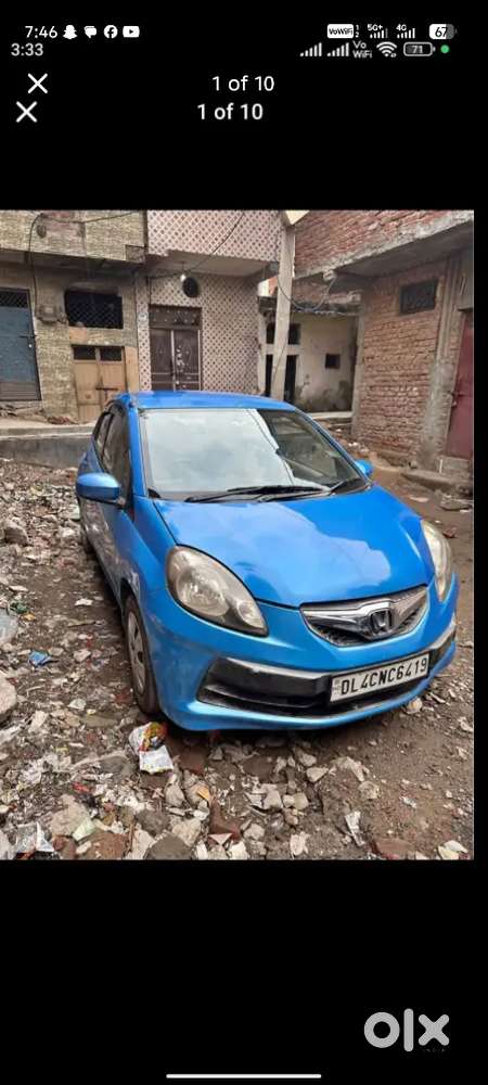 Honda Brio 2012 Petrol 74000 Km Driven Cng Fitted