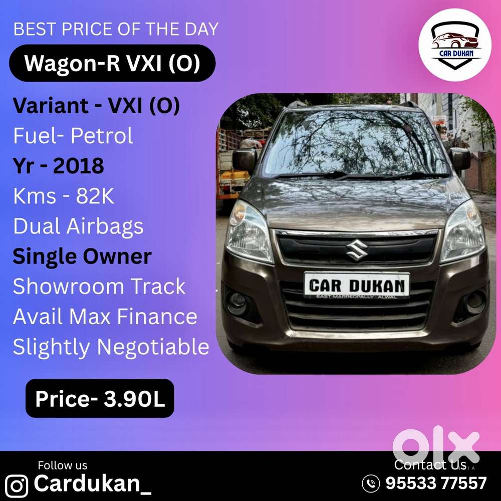Maruti Suzuki Wagon R Vxi Optional, 2018, Petrol