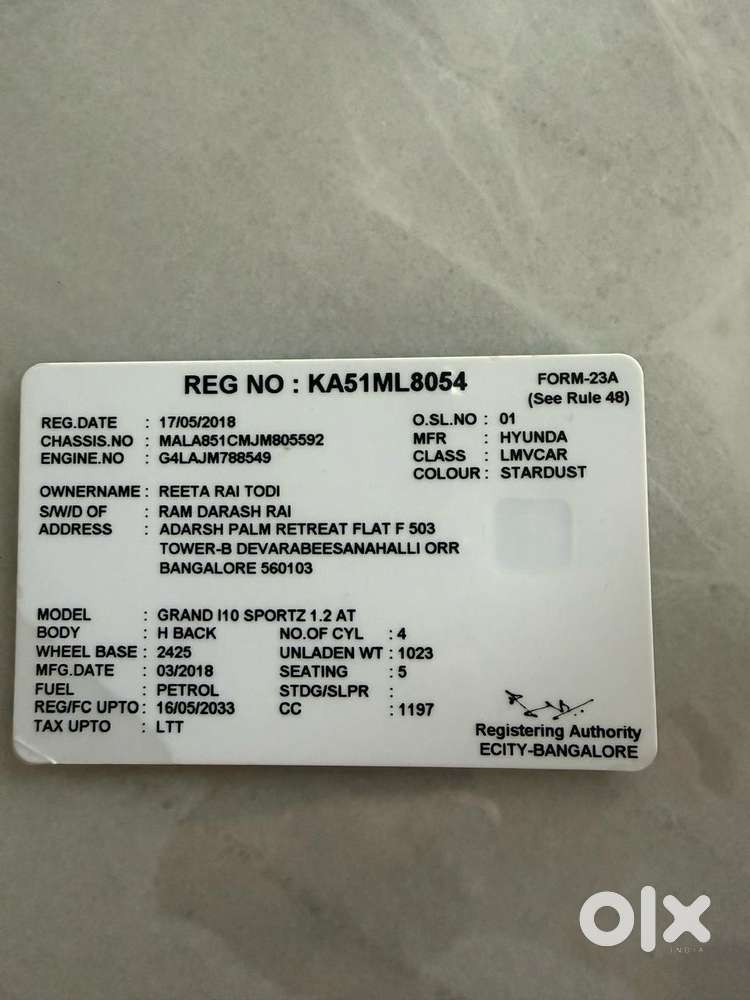 Hyundai Grand I10 1.2 Sportz At, 2018, Petrol