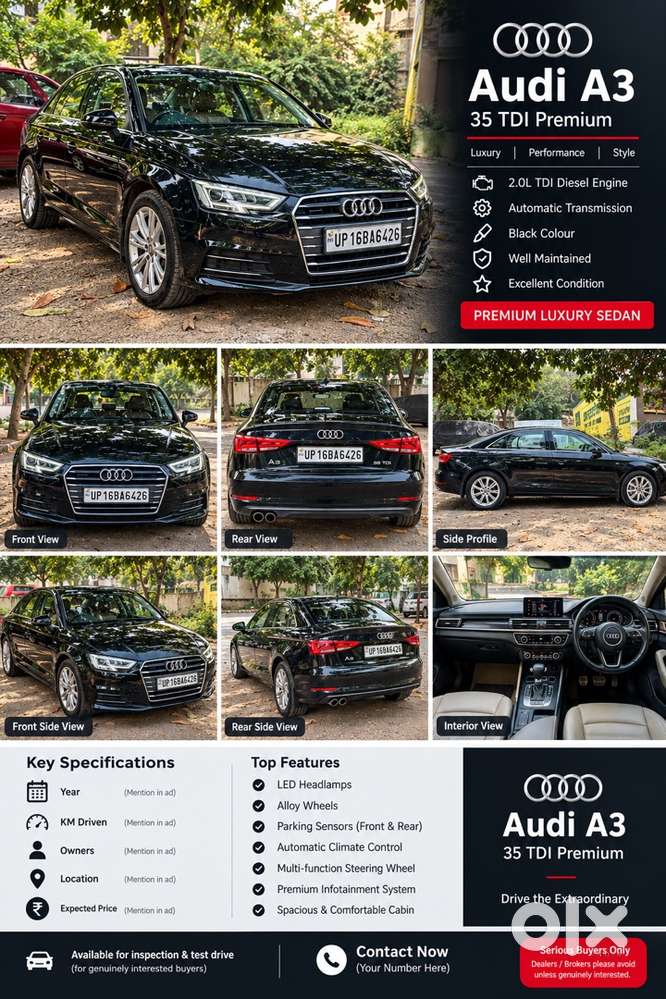 Audi A3 Diesel 2015 Doctor Driven Pristine Condition