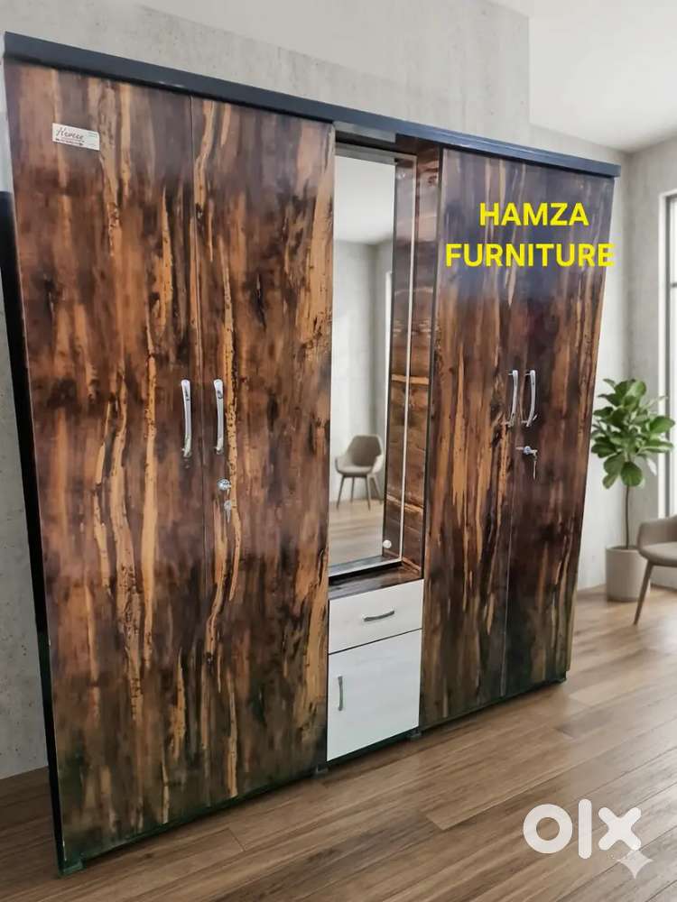 HAMZA FURNITURE Brand new 6x6 Particle wood tiger print wardrobe