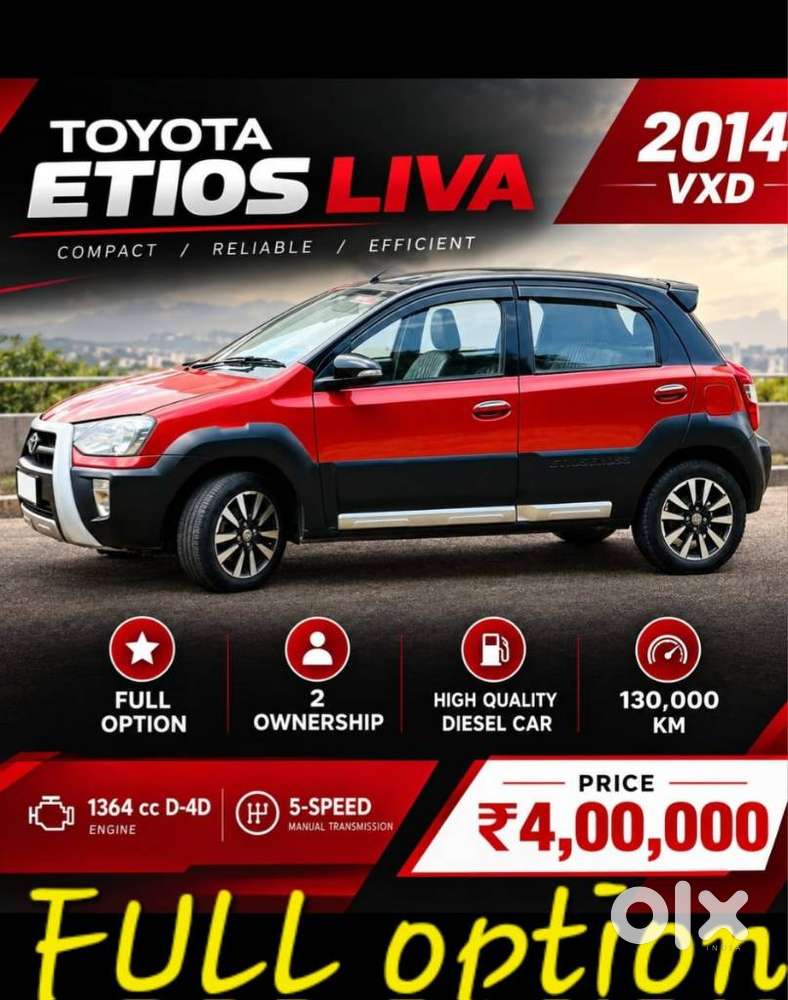 Toyota Etios Liva D-4d Vxd, 2014, Diesel