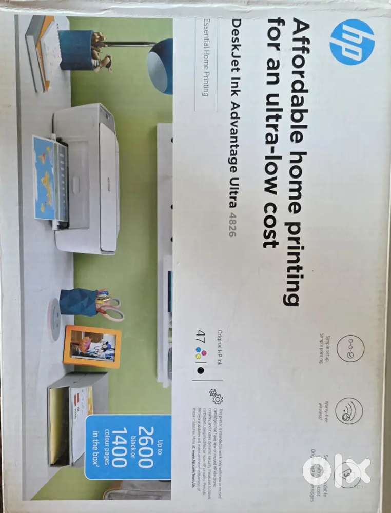 HP PRINTER Deskjet ink Advantage ultra 4826