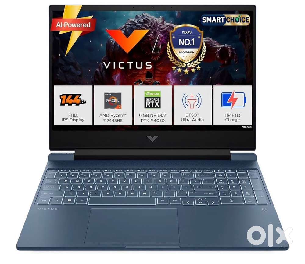Victus AMD Ryzen 7 16/512 Gaming laptop , sealed pack with bill