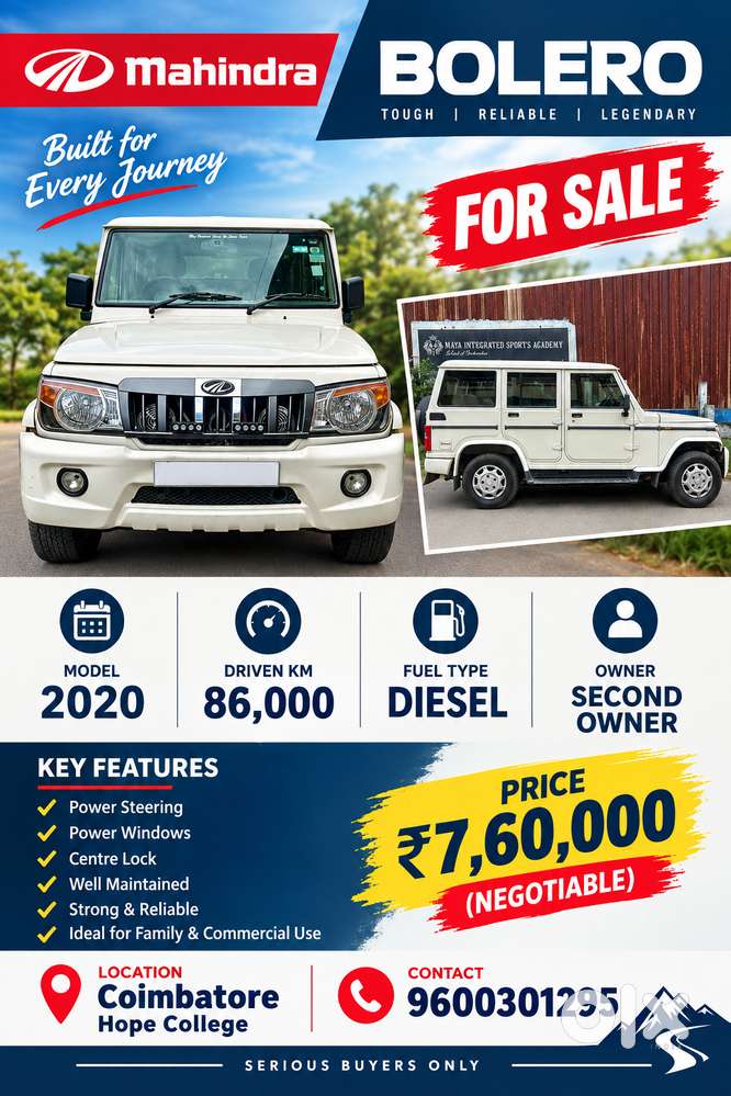 Mahindra Bolero Power 2020 Diesel Variant