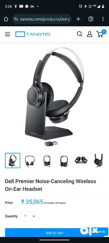 DELL ANC wireless headset Computer Accessories 1759985581