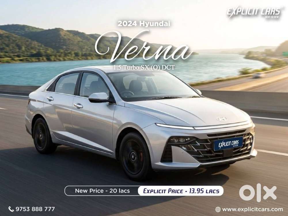 Hyundai Verna 1.5 Sx (o) Turbo Petrol Dct, 2024, Petrol