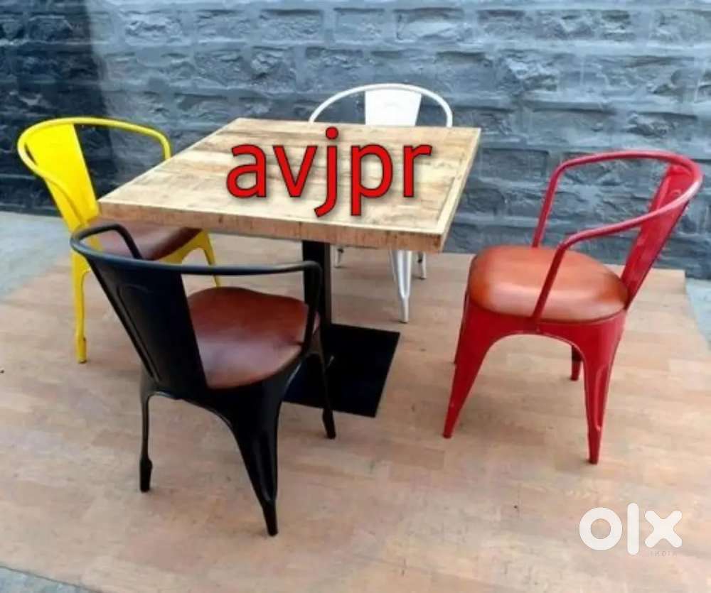 New 4 Seater Cafe Table Set with 4 Chairs | Restaurant Furniture