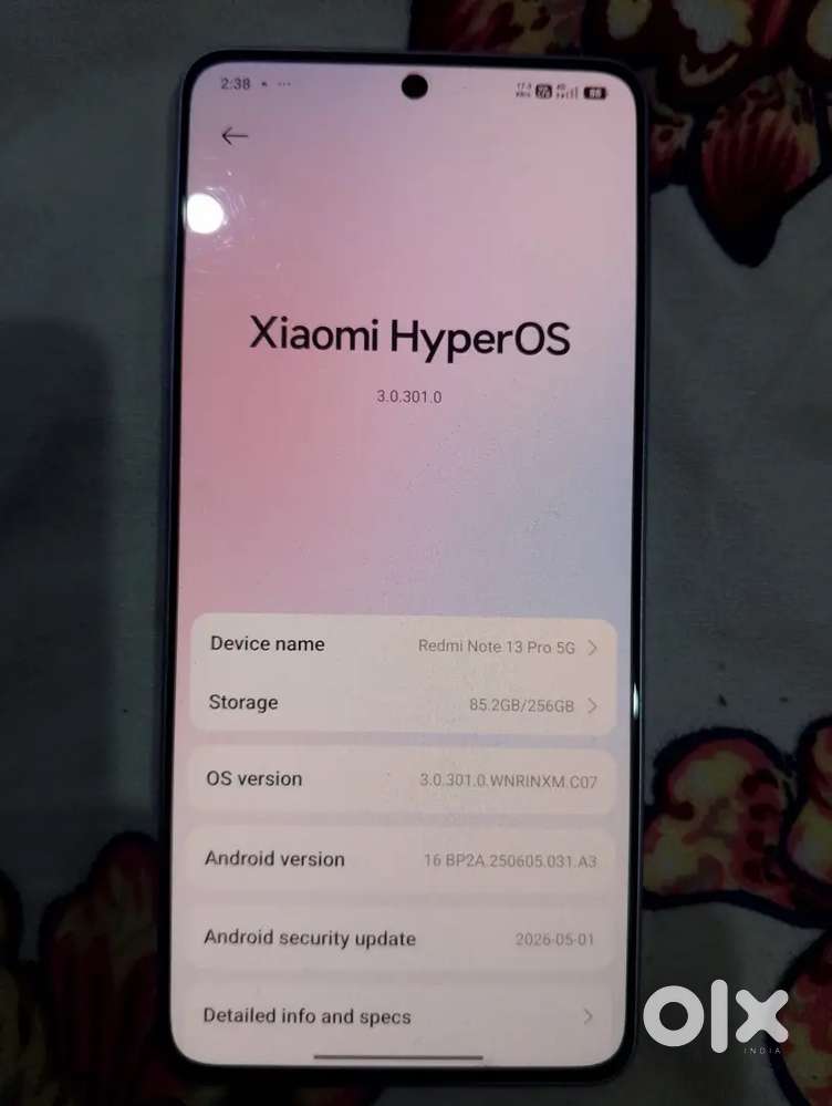 Redmi note 13 pro 8Gb Ram 256Gb Rom new condition