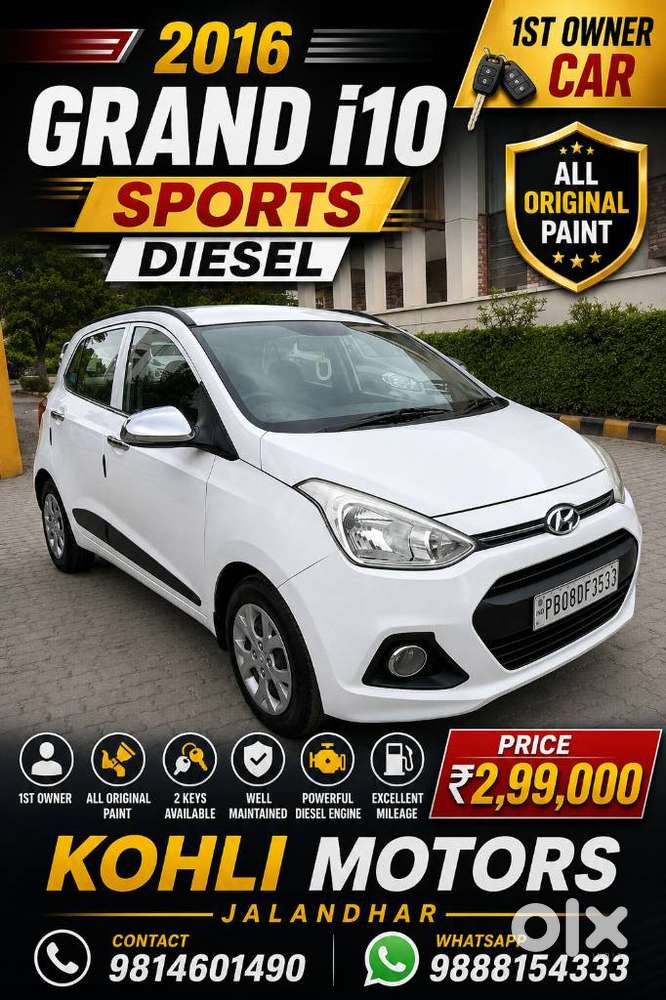 Hyundai Grand I10 Nios Sportz, 2016, Diesel
