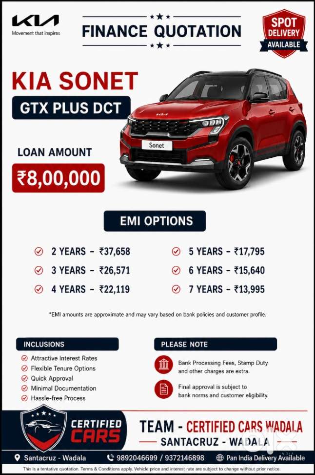 Kia Sonet 1.0 Gtx Plus Dct, 2021, Petrol