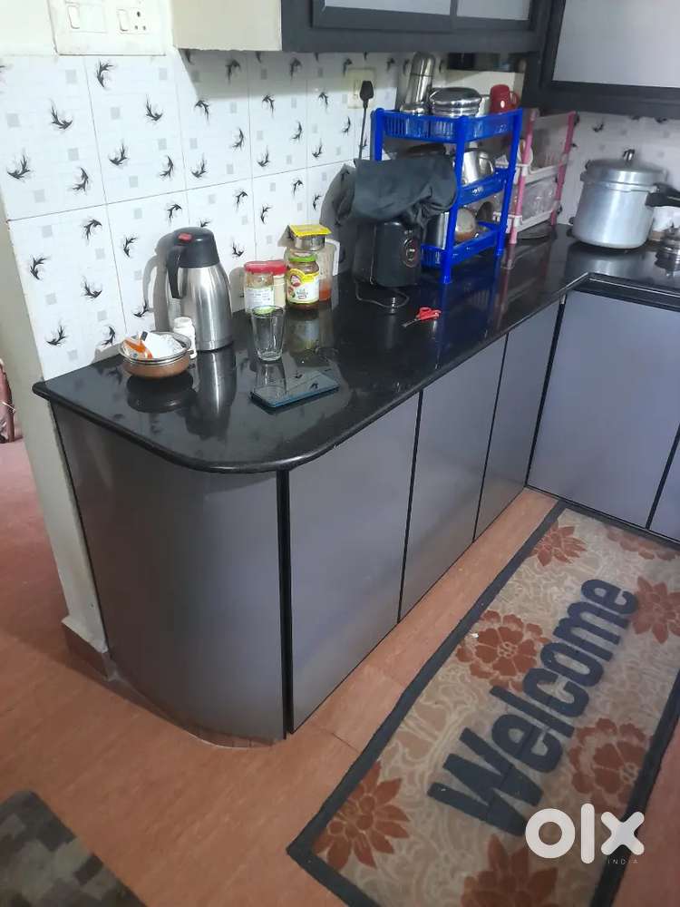 Kitchen cupboard TV unit