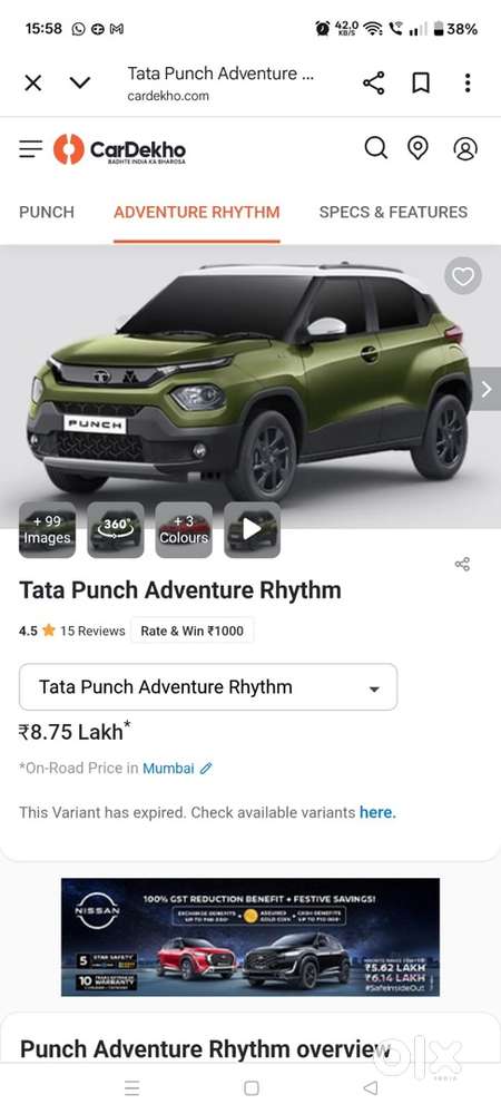 Tata Punch Facelift 2022 Petrol 18200 Km Driven