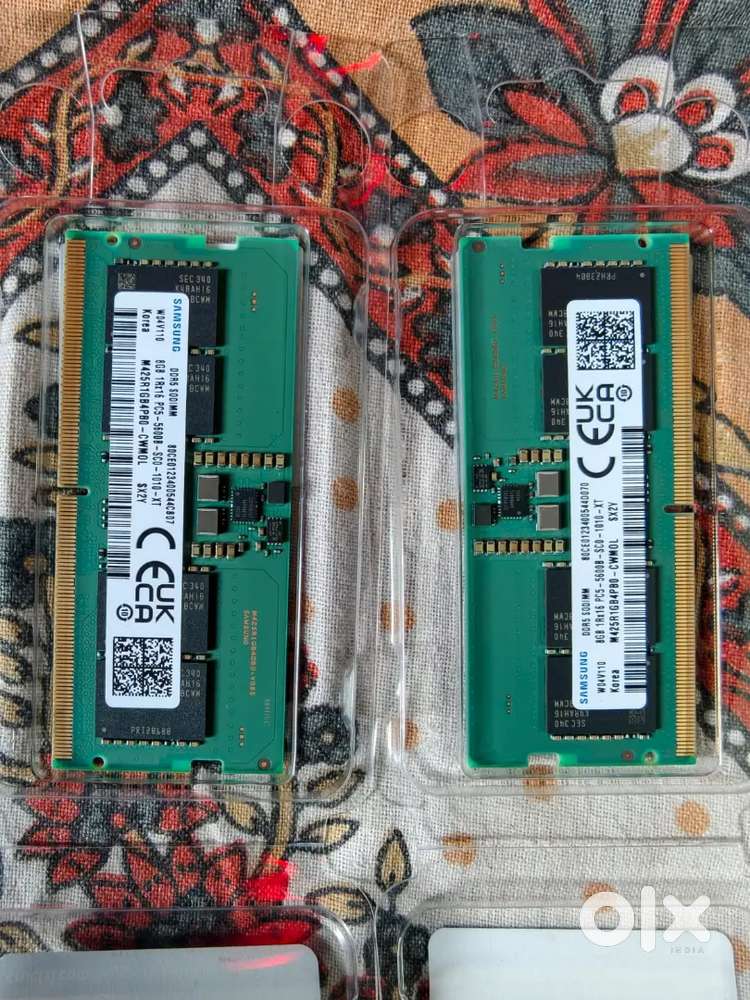 Samsung 8x2= 16gb DDR5 laptop ram unused