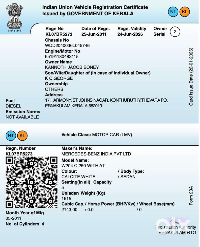 Mercedes-benz C-class [2011-2014] 2.1 250 Cdi Elegance, 2011, Diesel