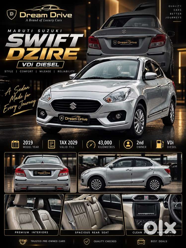 Maruti Suzuki Dzire Vdi, 2019, Diesel