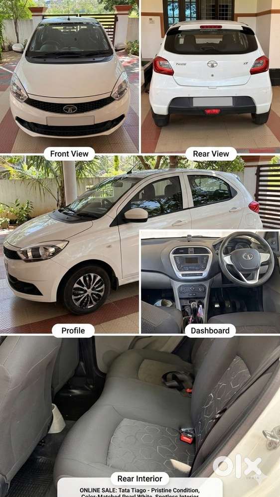 2017 Tata Tiago Xt Diesel  Single Owner  22kmpl  Redtiger Dashcam