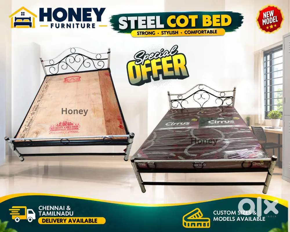 Steel Cots, Beds  , Mattress, Steel Bunker Beds/ Design new Arrival