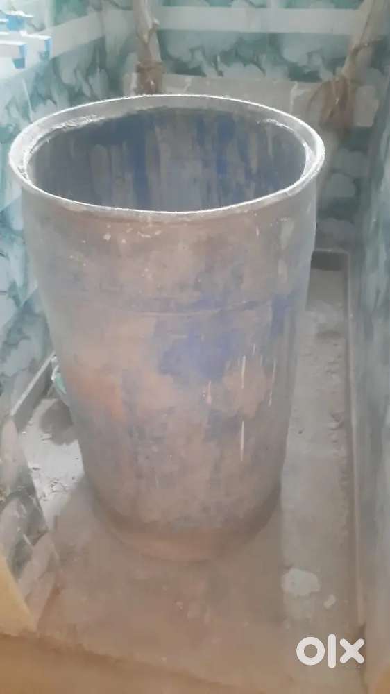 Pipe, blue drum, bricks  all construction items