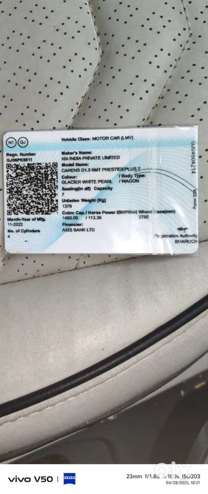 Kia Carens December 2022  Diesel 75500 Km Driven