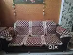 Sofa set with covers