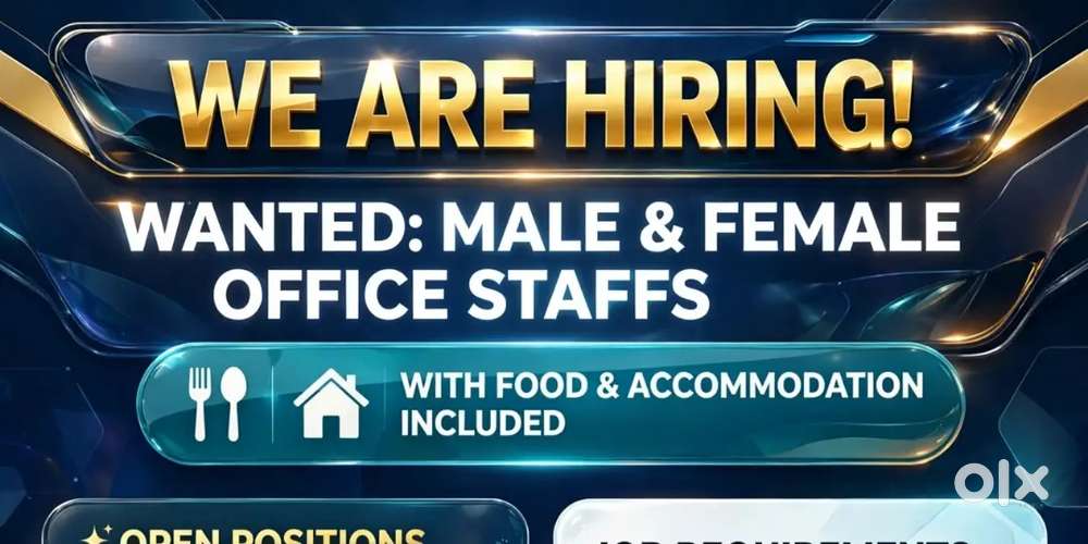 Wanted male /female front office staffs