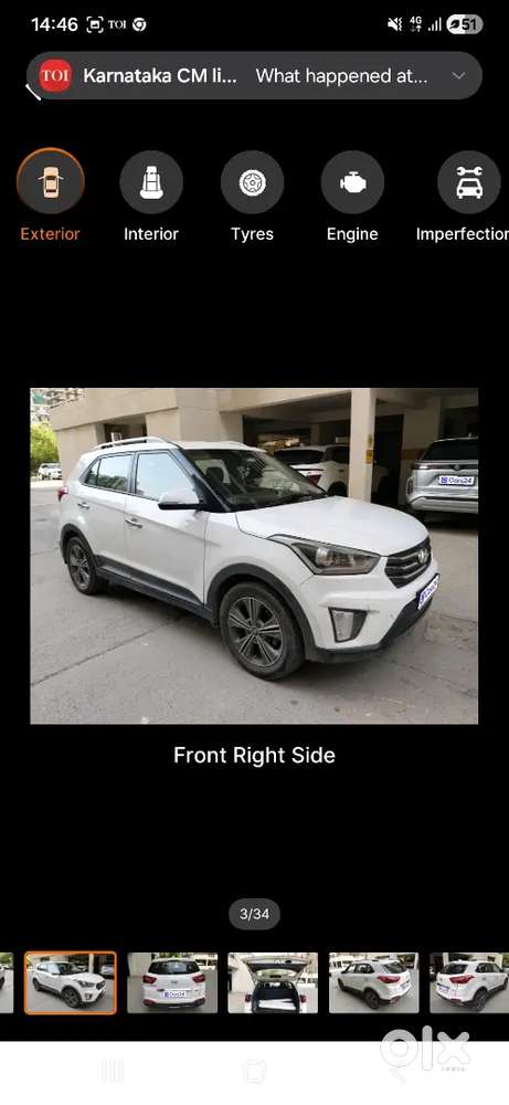 Hyundai Creta 2018 Diesel 109500 Km Driven