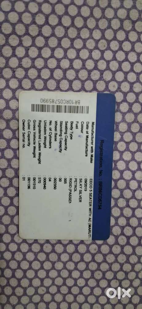 Maruti Suzuki Eeco 2019 Petrol Manual