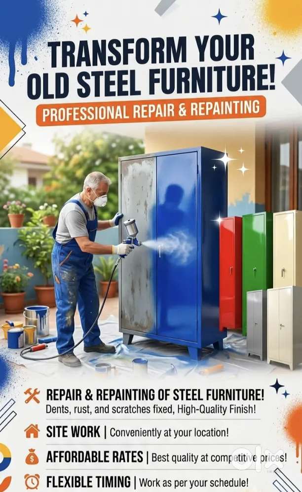 Spray painting services (steel furniture)