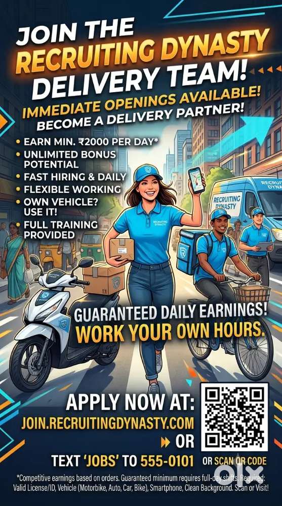We Are Hiring Delivery Partner's