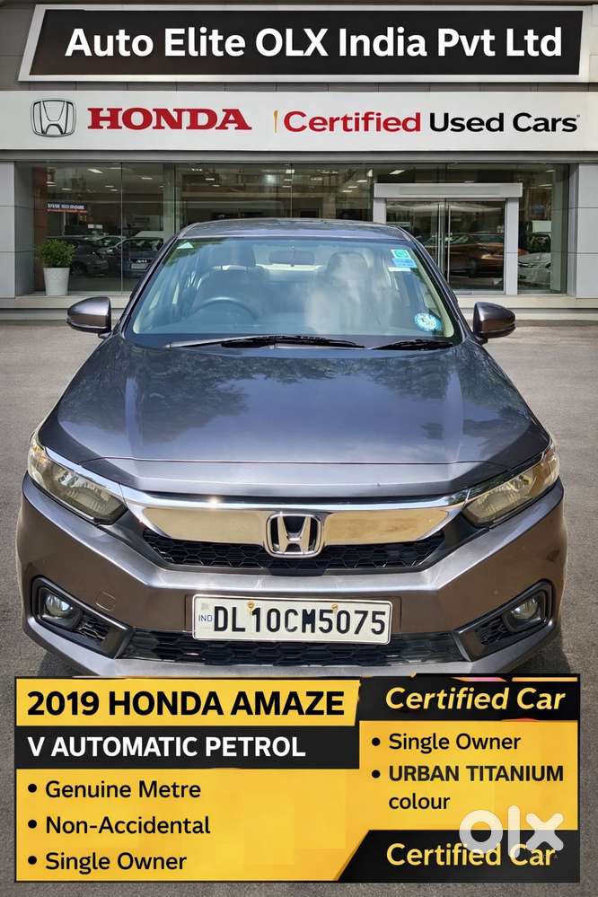Honda Amaze V Cvt Petrol, 2019, Petrol