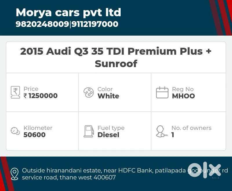 Audi Q3, 2015, Diesel
