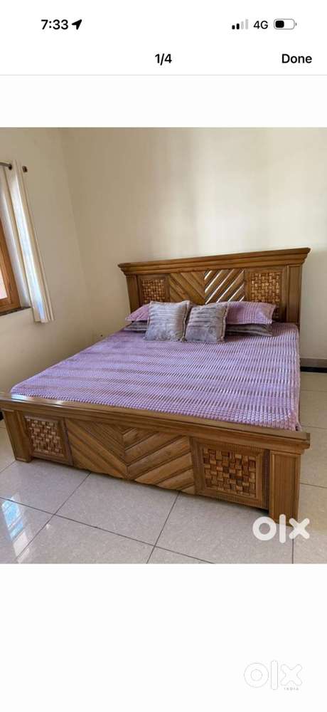 Double bed with storage