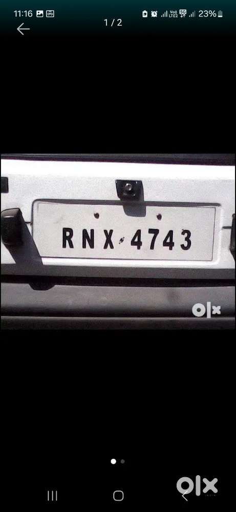 Vip Gadi No Rnx4743 Maruti Suzuki 800 1987