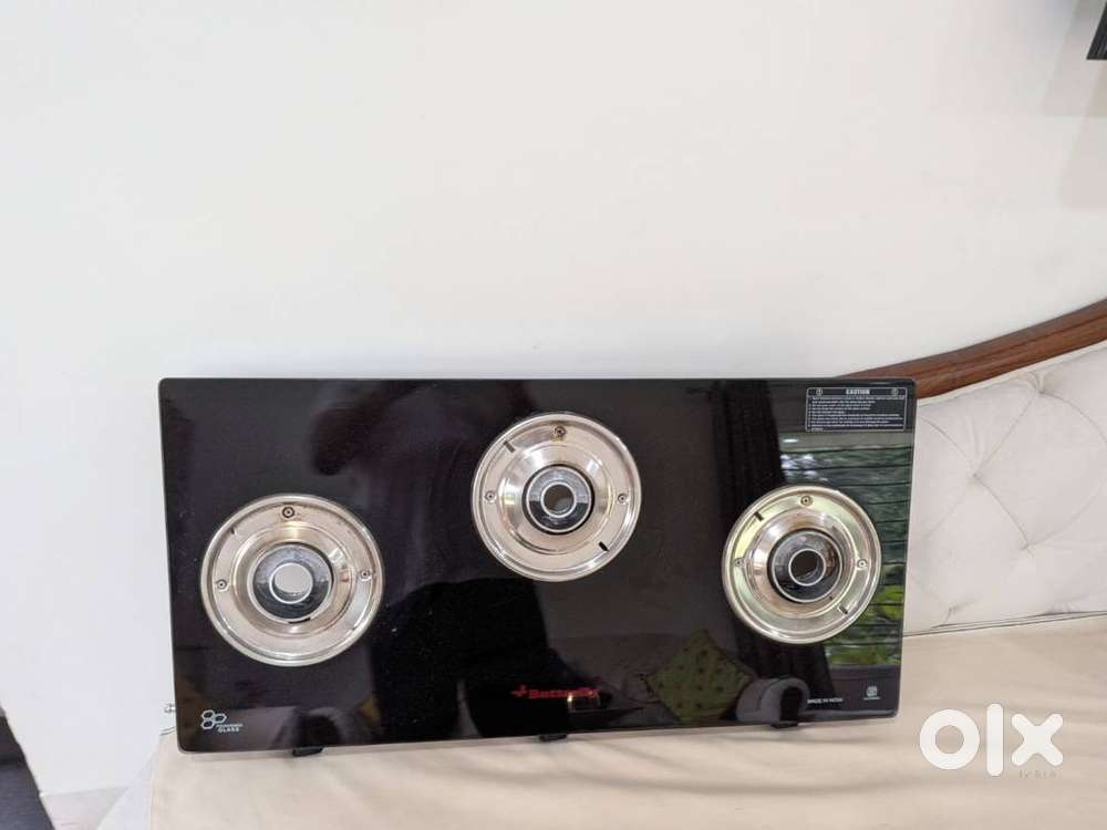 Three stove burner