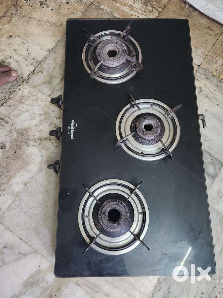 Gas stove glass top