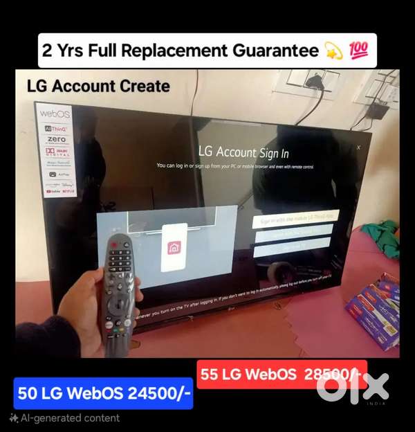 50 4K LG WebOS QLed tv With Magic Remote #2Saal Replacement grntee