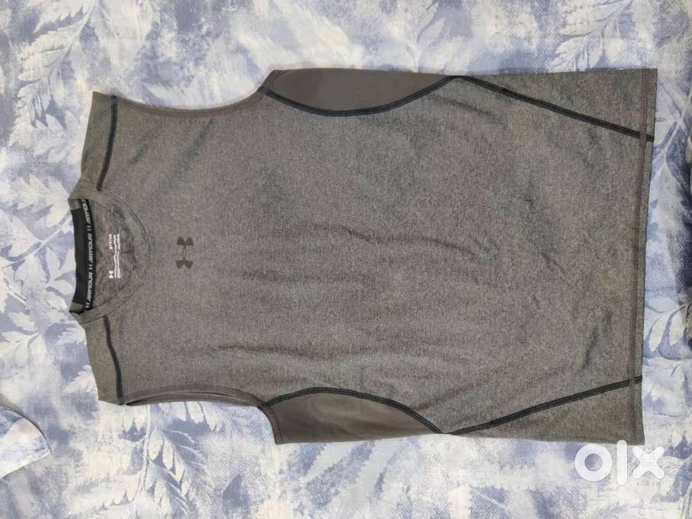 NEW Under Armour Compression T-Shirts Combo (Orange Grey, M) Gym