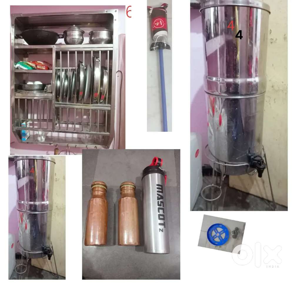 K.Kitchen n steel Filter n.Steel rack n all.k
