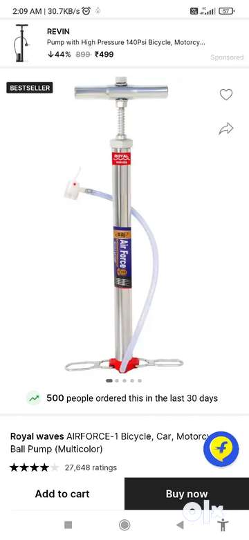 Cycle tyre air discount pump