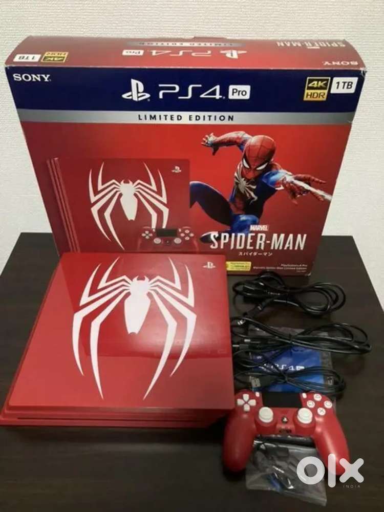 Sony PlayStation 4 PS4 PRO Limited Edition Spider Man Red Console Spid